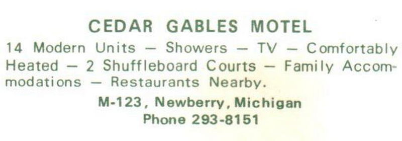 Cedar Gables Motel (Bs Hive Motel) - Vintage Postcard
